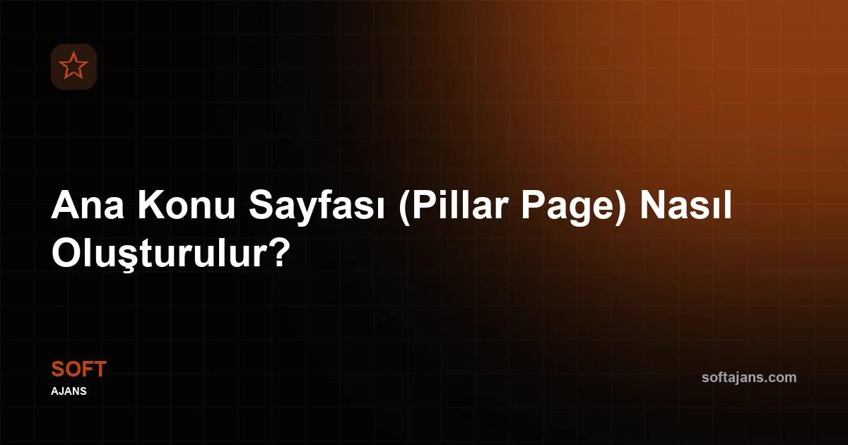 Ana konu sayfası nasıl oluşturulur