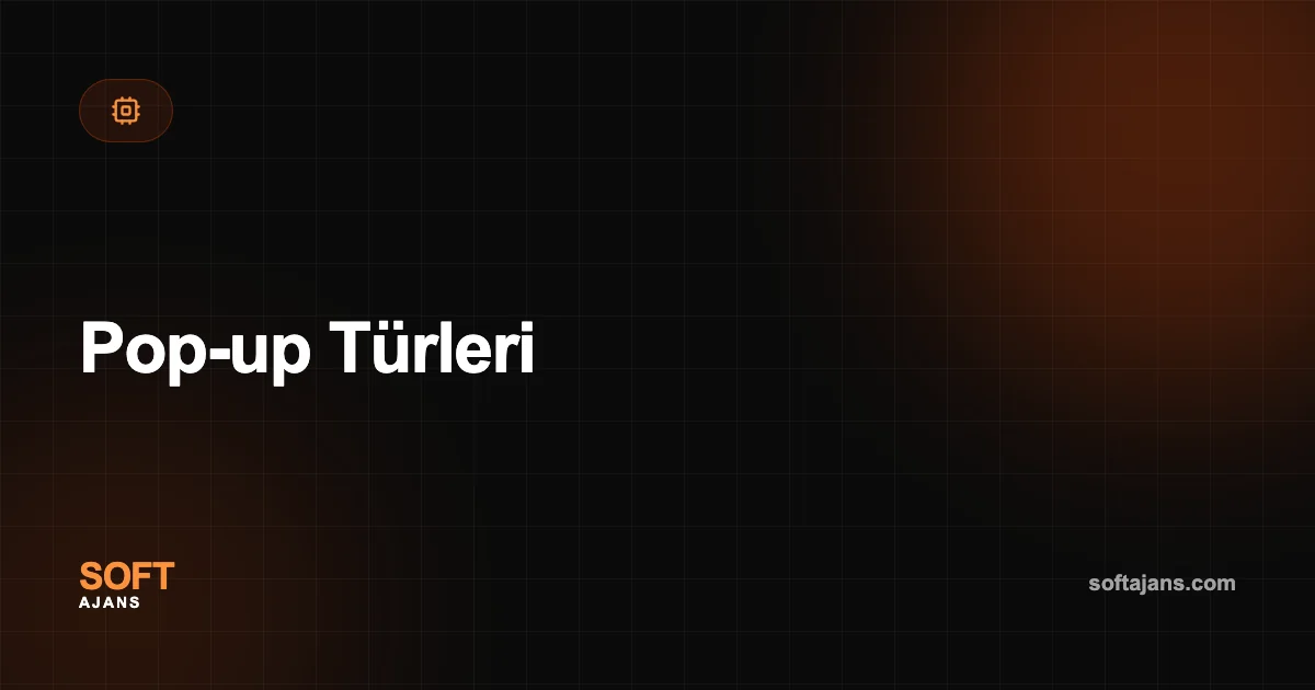 Pop-up Türleri