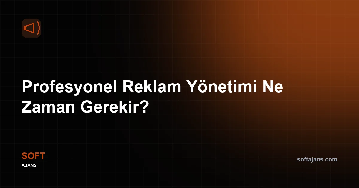 Profesyonel Reklam Yönetimi Ne Zaman Gerekir?