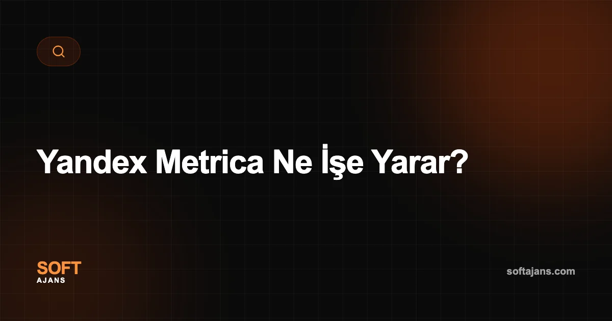 Yandex Metrica Ne İşe Yarar?